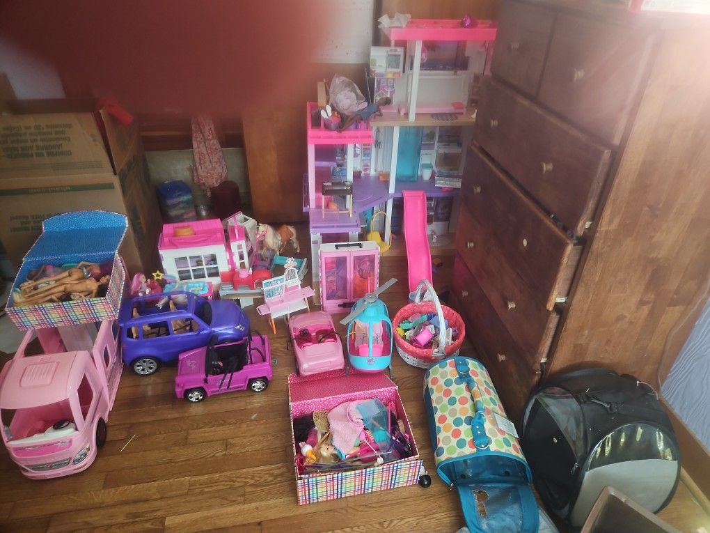 Barbie House, Pet Shop. Wardrobe Included. Unlimited Clothes.