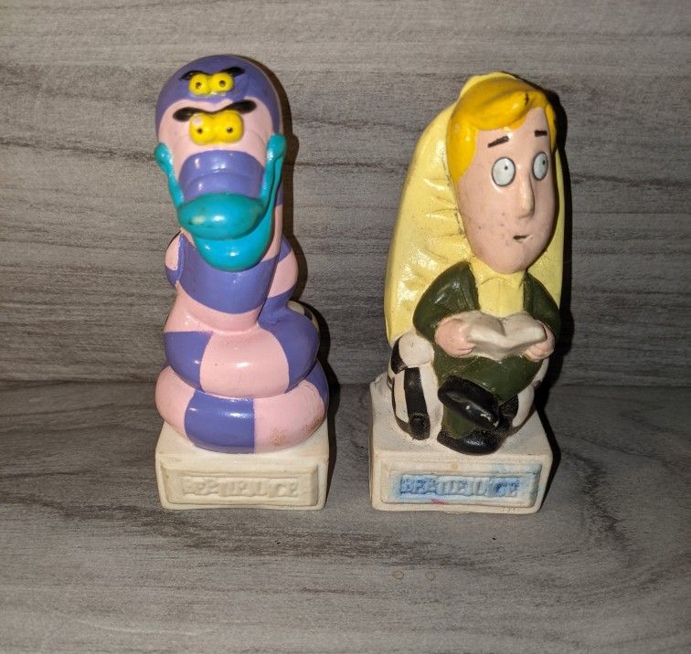 Vintage 1989 Beetlejuice Collectible Figures Toys Beetlejuice Snake Uneasy Chair