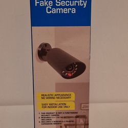 Security camera fake battery operated