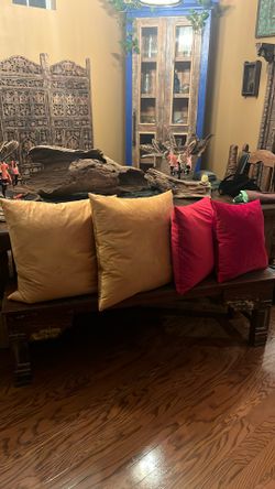 4 Chenille Super Cushy Pillows