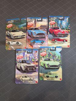 Hot Wheels silver series vintage club k case set