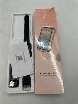 Like New - Amzhero Health Fitness Tracker with 24/7 Heart Rate, SpO2, BP, Sleep, 5ATM