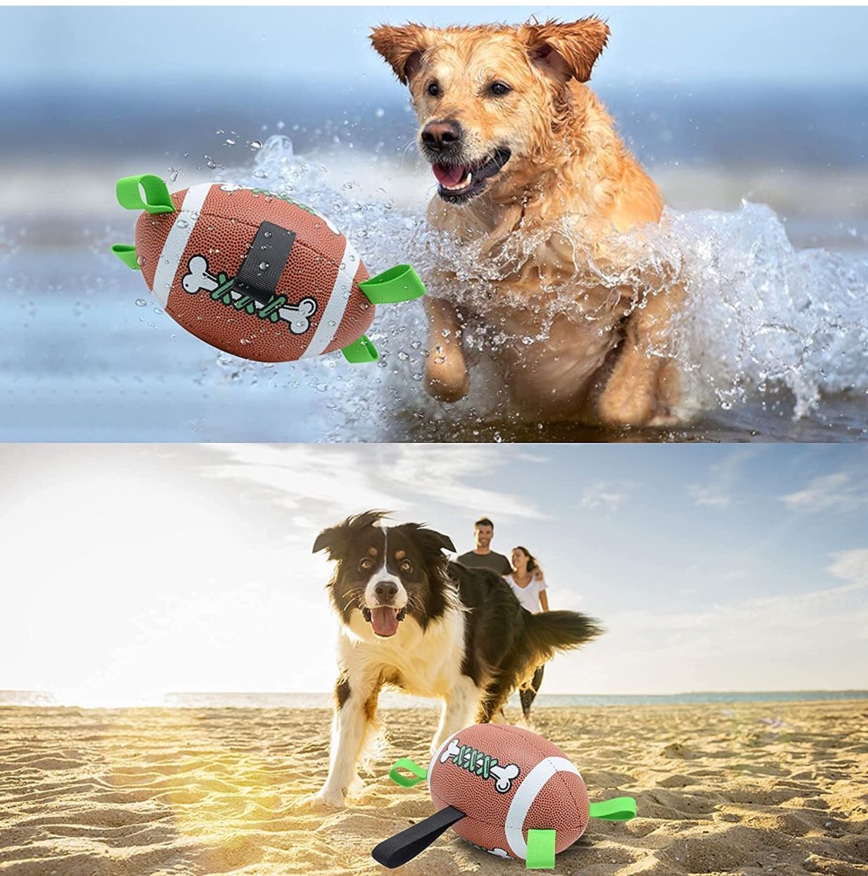 Dog Ball, Dog Toys for Large Dogs, Interactive Dog Toy for Medium & Small Dogs, Water Toys for Dogs (8 Inch)