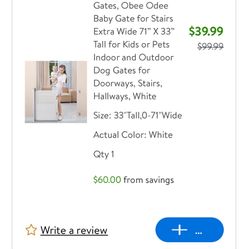 Baby/pet Gate ( New ) In Box