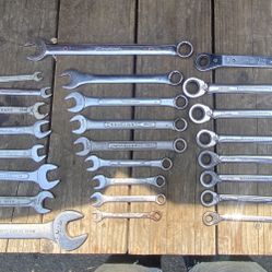 SAE & Metric Wrenches. (See Both Pics)