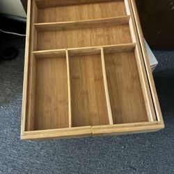 Kitchen Utensil Drawer Spacer Each End Pulls Out