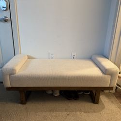 Cushion Wooden Bench 