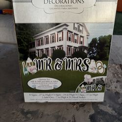 Mr And mrs Decoration’s And Other Married Signs As Well 