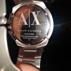 Armani Exchange sold Watch Mens Preowned Working condition