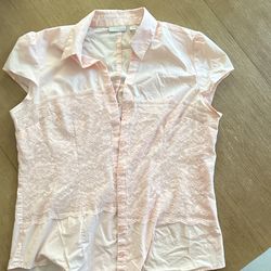 NEW YORK & CO Soft Pink Blouse - Size XL