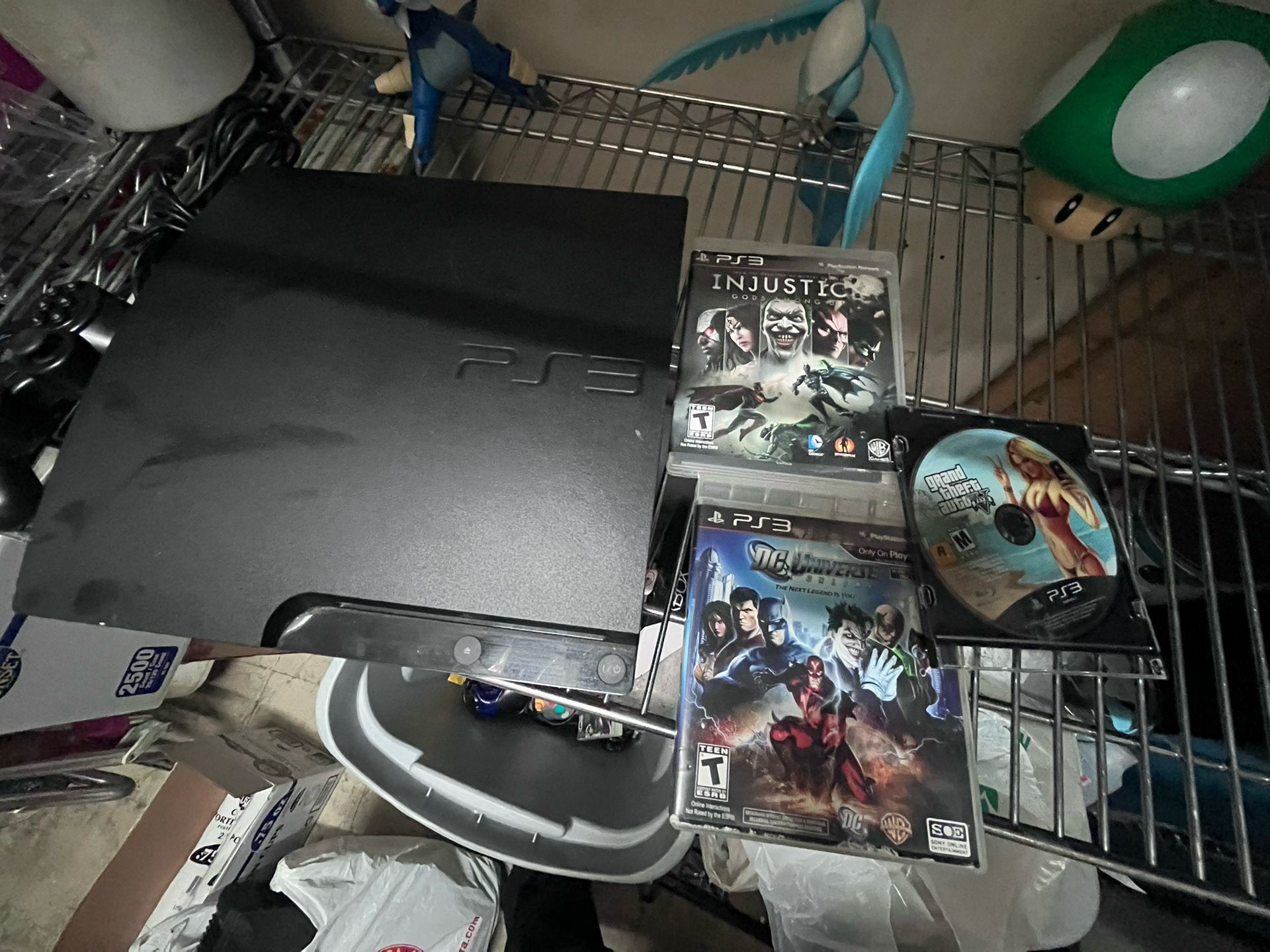 PS3 Slim 320 Gig W Wired Control And Games 