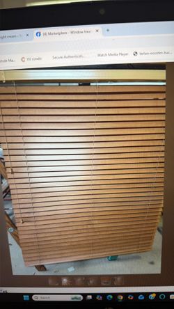Window treatments ( wooden blinds)