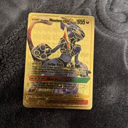 fan-made gold foil replica collectible card shadow mewtwo