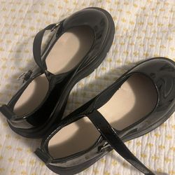 Black Patent Mary Jane Flats