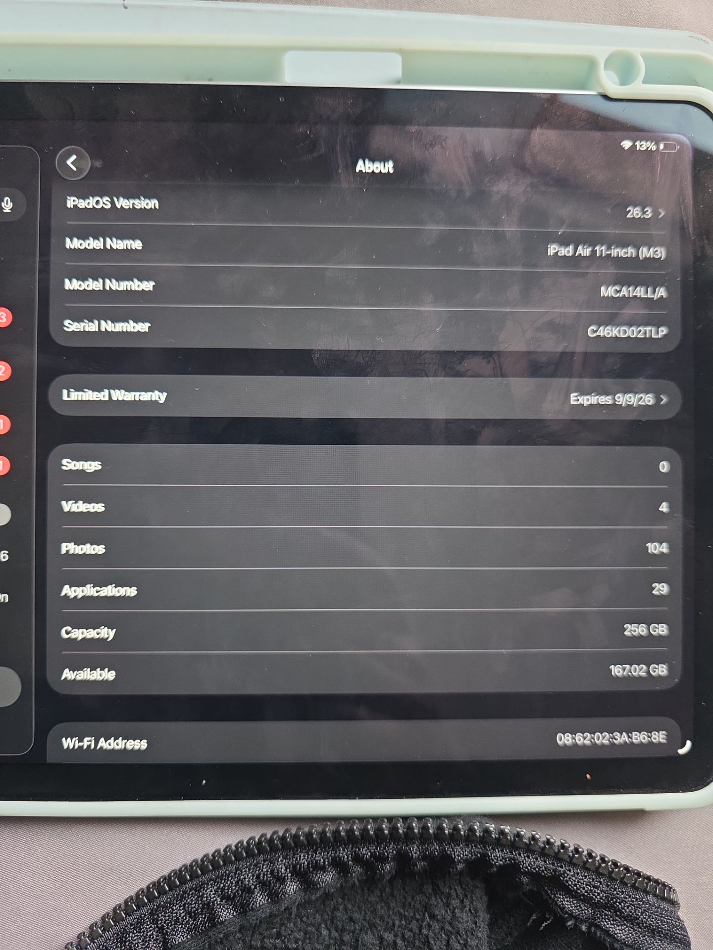 Ipad air 11 inch m3