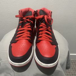 Size 9.5 - Retro Red And Black Jordan 1, Pre Owned 