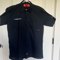 Black Dickies Work Shirt With Imprinted Logo 