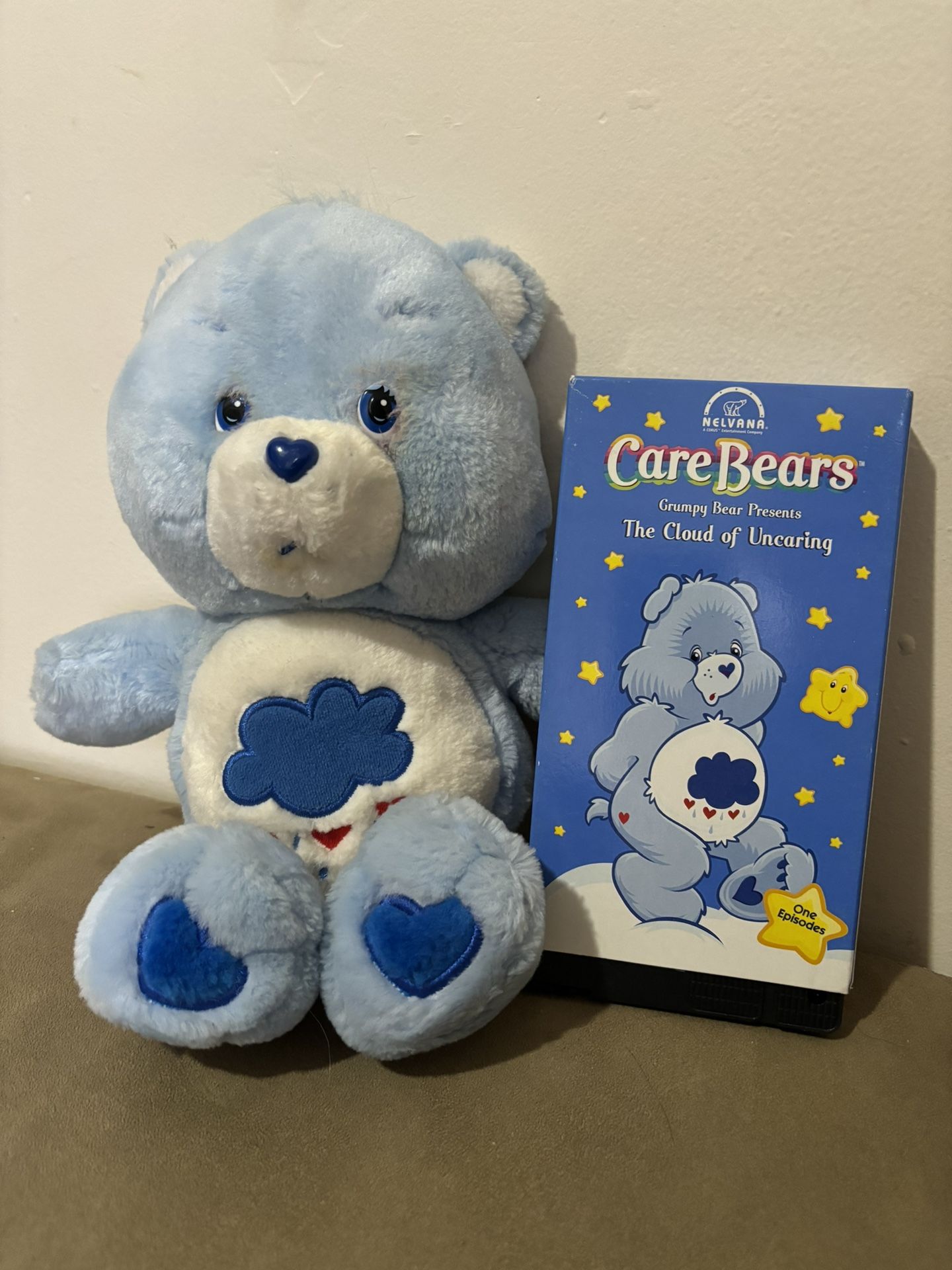 GRUMPY BEAR CARE BEAR & VHS