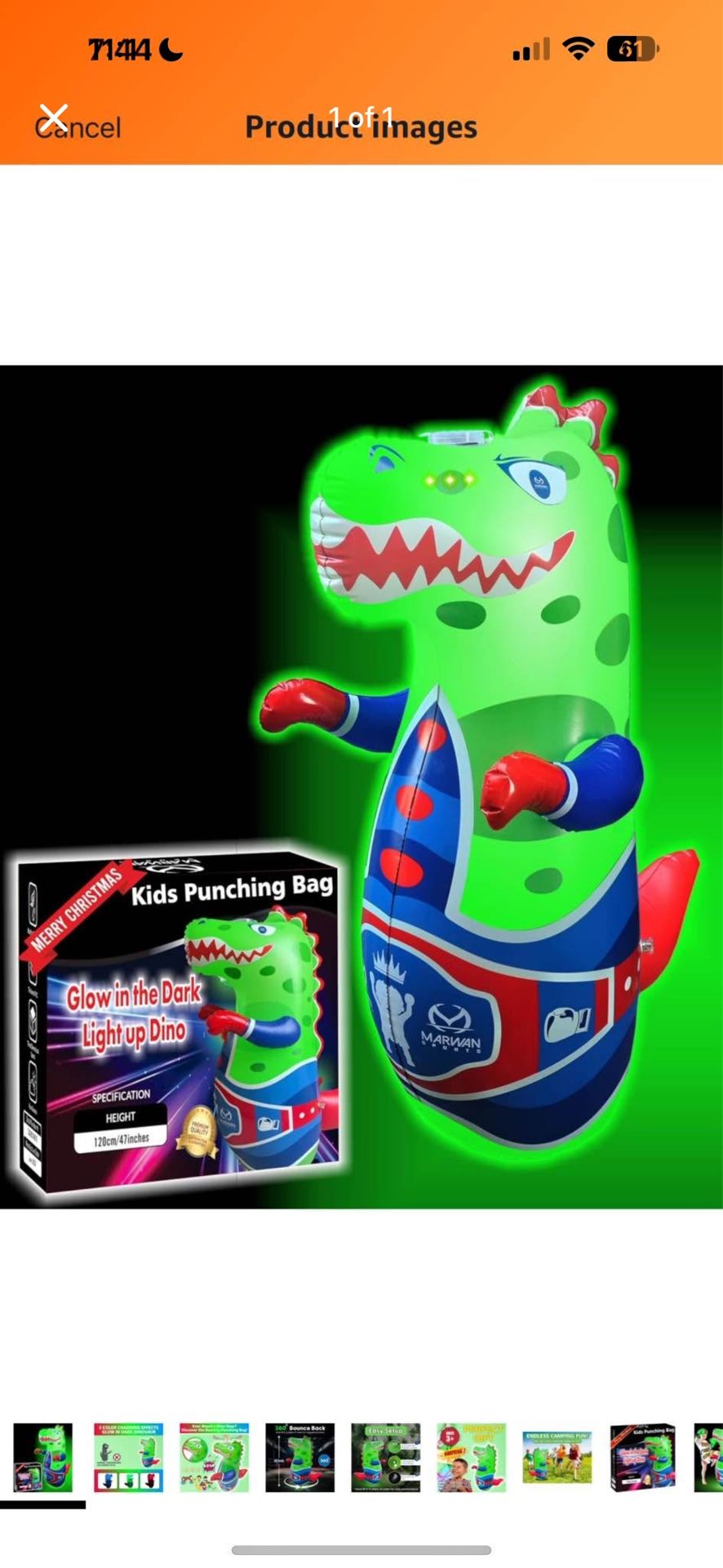 Light up Inflatable Dinosaurs Toy