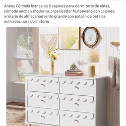 WHITE DRESSER AND NIGHT STAND 