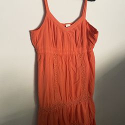 Sonoma Orange Summer Dress  XL