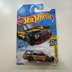 Hot Wheels Datsun Bluebird Wagon Momo Black