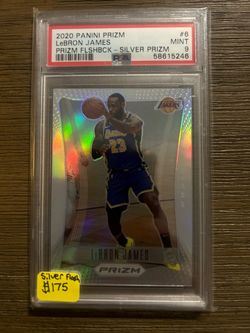 Lebron James 2020 Silver Prizm Flashback PSA 9