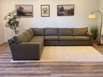 Crate & barrel 4 piece duck down filled sectional couch delivery available