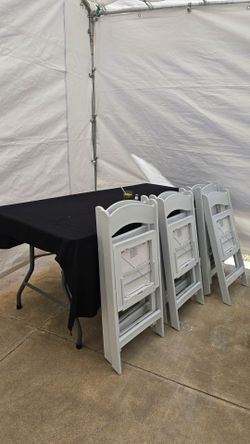 Mesas Sillas de resina carpas jumper