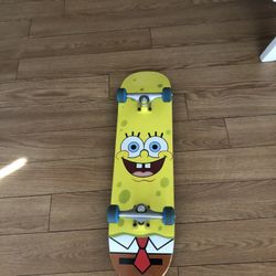 Sponge Bob,   Santa Cruz skate Board, 