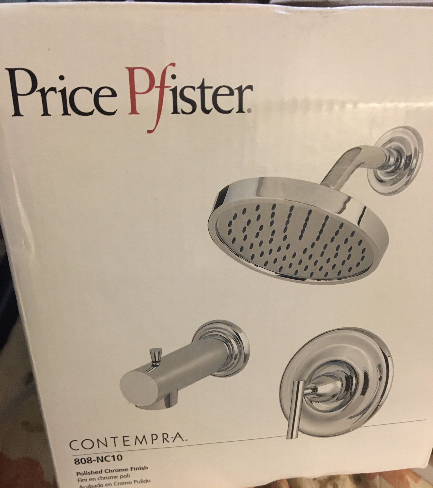 Price Pfister Contempra-Bath Polished Chrome 1-handle Bathtub and Shower Faucet