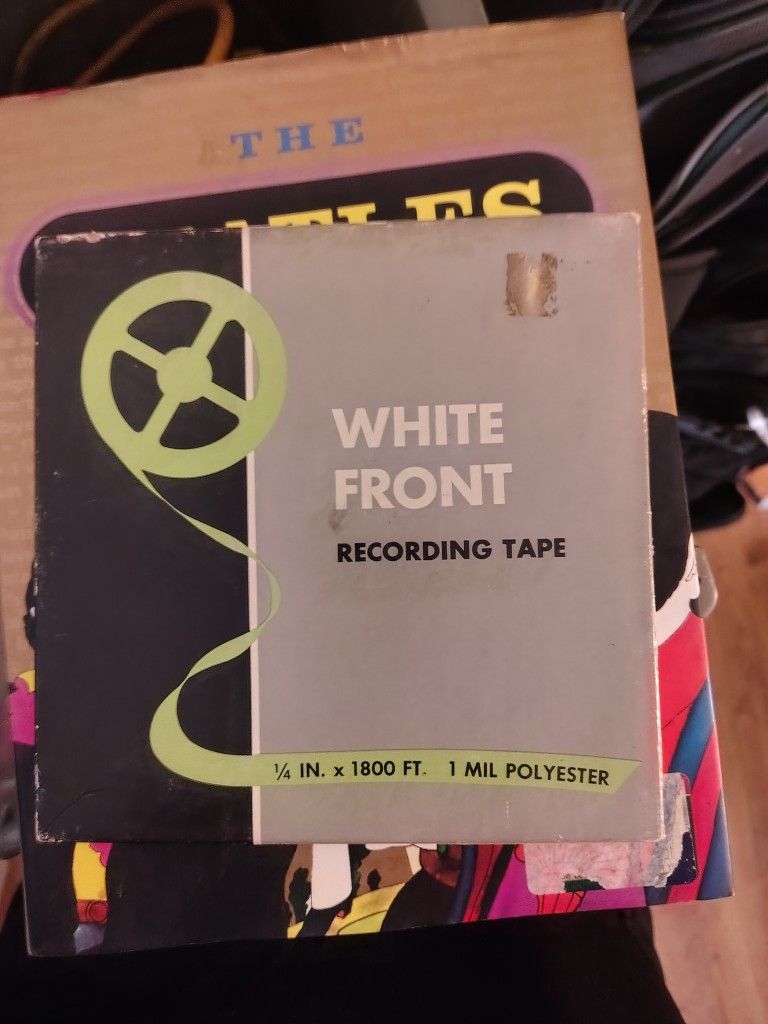 White Front Recording Tape With Notes