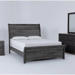 Crown Mark Coralee Grey 3pc Bedroom Set with Queen Bed