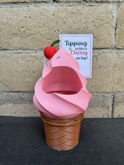 3D Printed Ice Cream Tip Jar