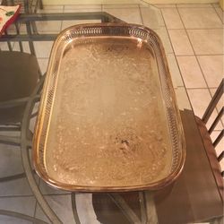 Silver Plated Serving Platter And Serving Dish 