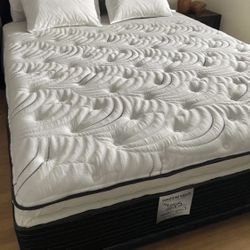 King Size Mattress Pillow Top 14” Inches Thick ✨New From Factory Excellent Comfort Also Available: Twin, Full And Queen Same Day Delivery 🚚 