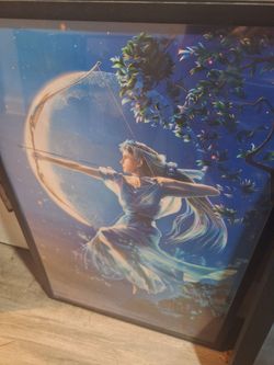 Framed print of Greek Goddess Artemis or Diana