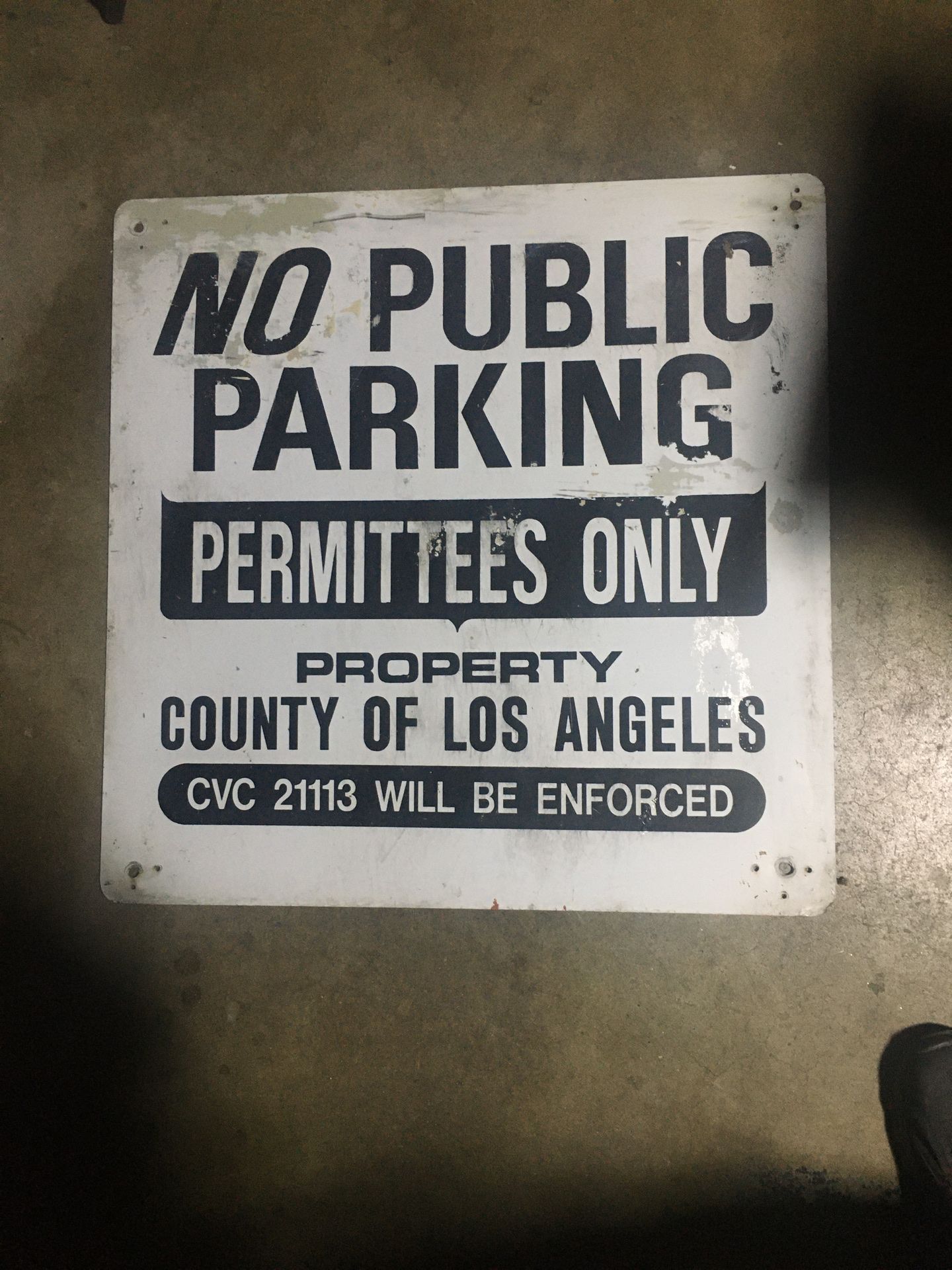 No parking sign