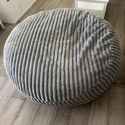 Large Gray Beanbag