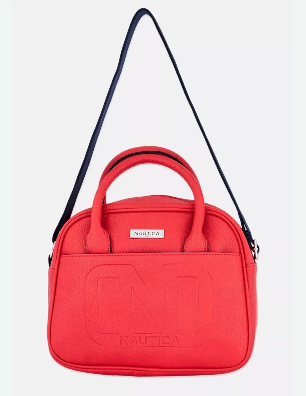 NWT Nautica Red Satchel Crossbody Shoulder Bag Handbag Strap