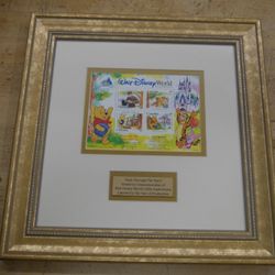 Pooh Through The Years Walt Disney World 25th anniversary Stamp Collectible-COA