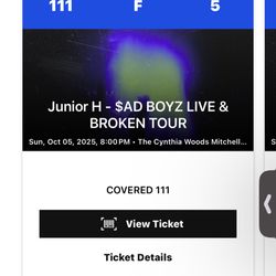 junior h tickets 