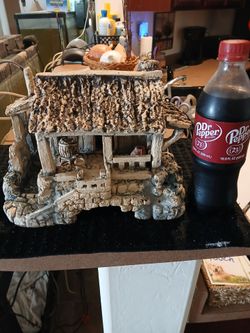 Very nice log cabin fish tank ornament