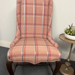 Custom Made, Solid Accent Chairs! Like New! Two Of Them H”45, 23”D, 25”W ! 40$ Each Chair!