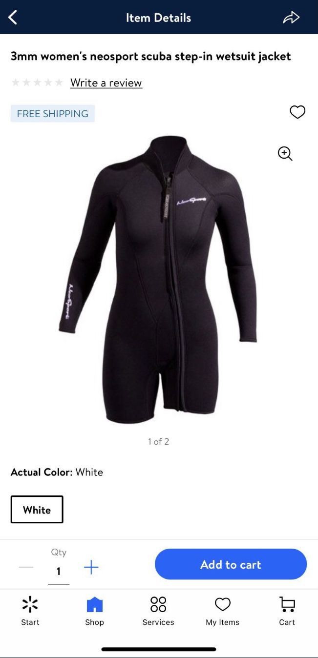 Brand New 3mm women's neosport scuba step-in wetsuit jacket