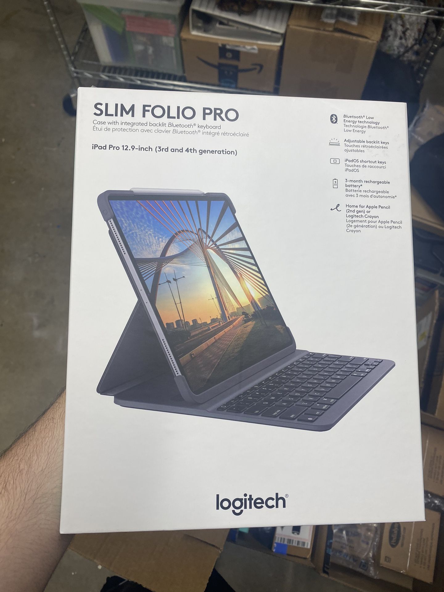 Logitech Slim Folio Pro Logi Ipad Pro Keyboard Logitech Slim Folio