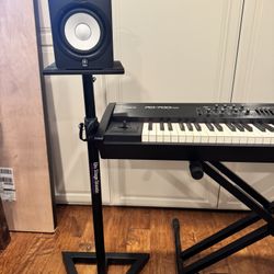 Roland RD-700NX Stage Piano Bundle – Case, Pedals, Yamaha Monitors, Stands