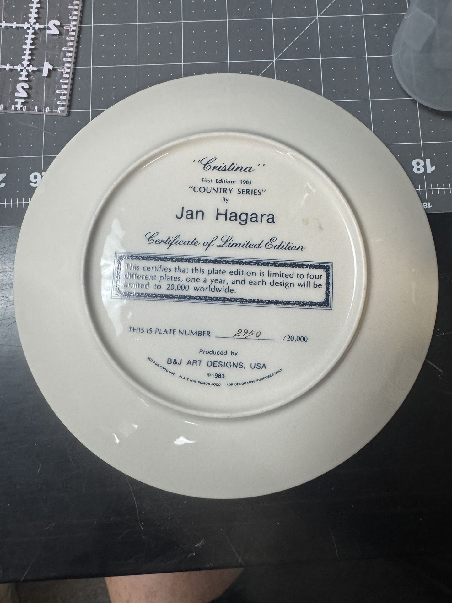 Jan Hagarra Collectable Plates Like New