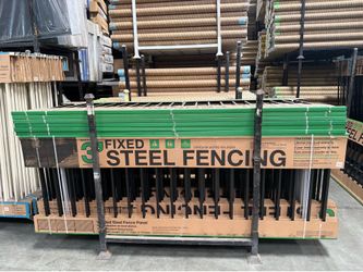 Galvanized steel fence panels