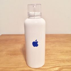 Apple 18 oz Porcelain Bottle with Plastic Cover Cap For Tea, Coffee, Water, Etc.